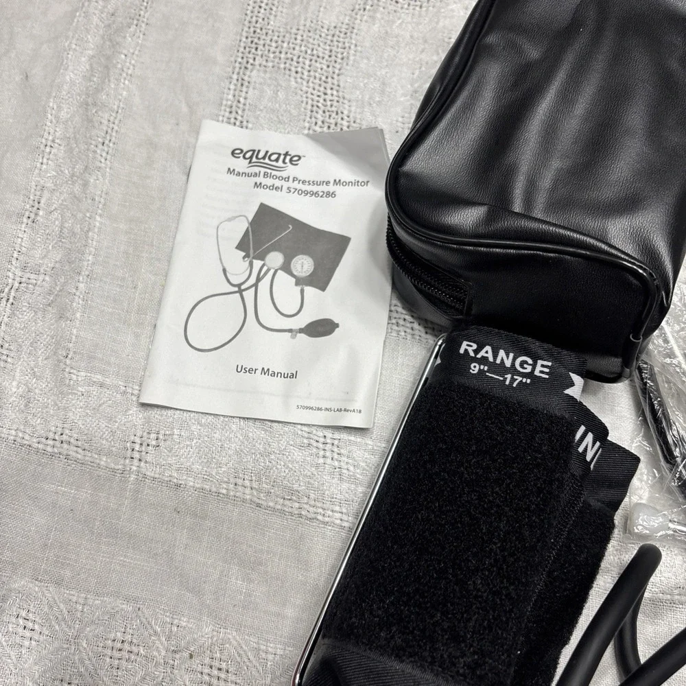 Equate Manual Blood Pressure Monitor With Accessories Bag